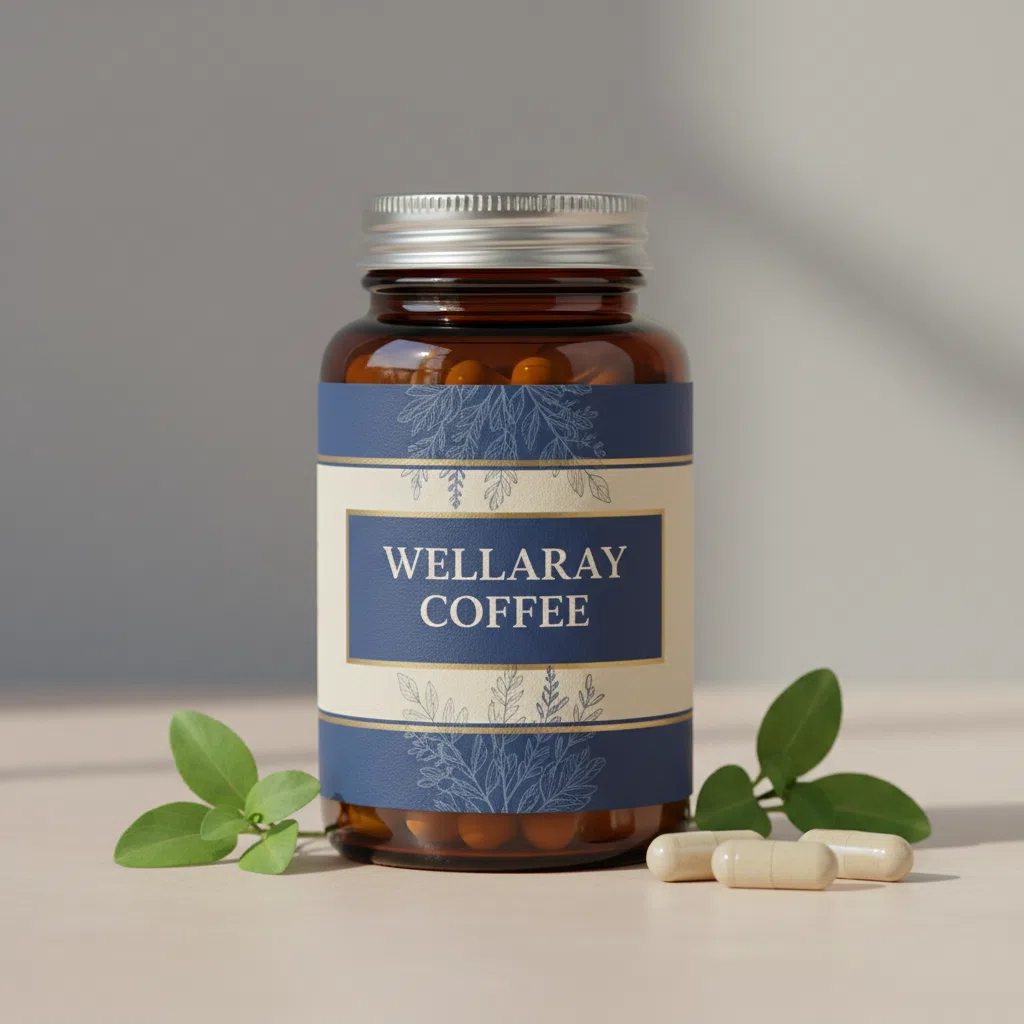 Wellaray Coffee box - Slim Coffee Booster food supplement with L-Carnitine and plant extracts, 20 sachets